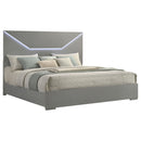 Hyland  Panel Bed LED Headboard Natural