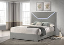 Hyland  Panel Bed LED Headboard Natural