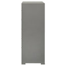 Ives 5-drawer Bedroom Chest of Drawers Grey High Gloss