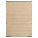 Ives 5-drawer Bedroom Chest of Drawers Grey High Gloss