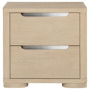 Ladera 2-drawer Nightstand Bedside Table Light Elm