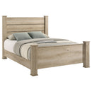 Oakglen 55-inch California King Panel Bed Weathered Oak