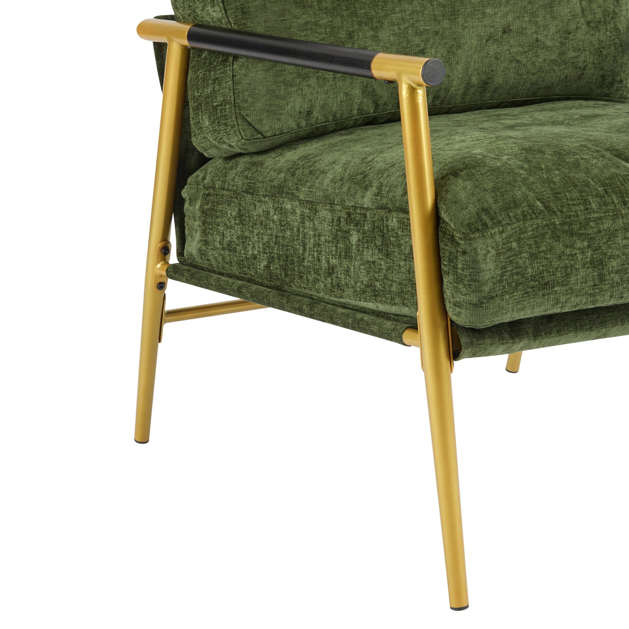 Modern Accent Chair With Cushions, Cozy Seating