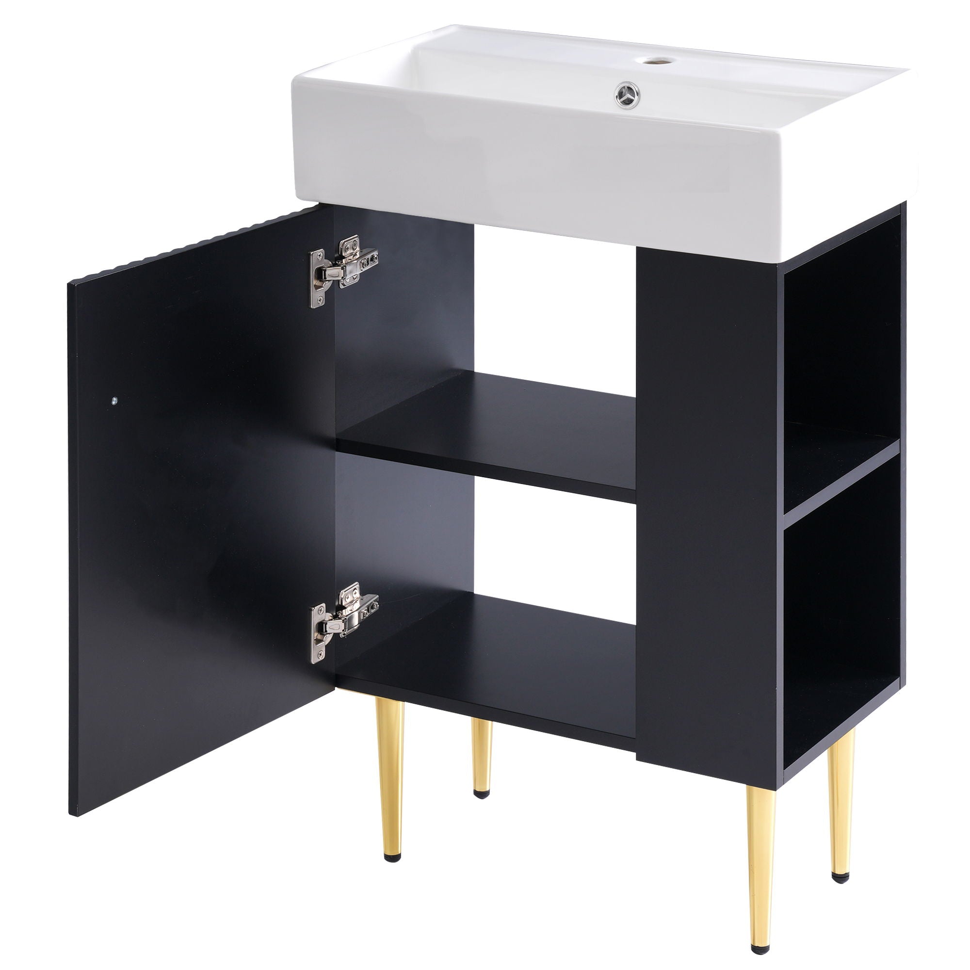 Bathroom Vanity, Combo Cabinet, Bathroom Storage Cabinet, Single Ceramic Sink