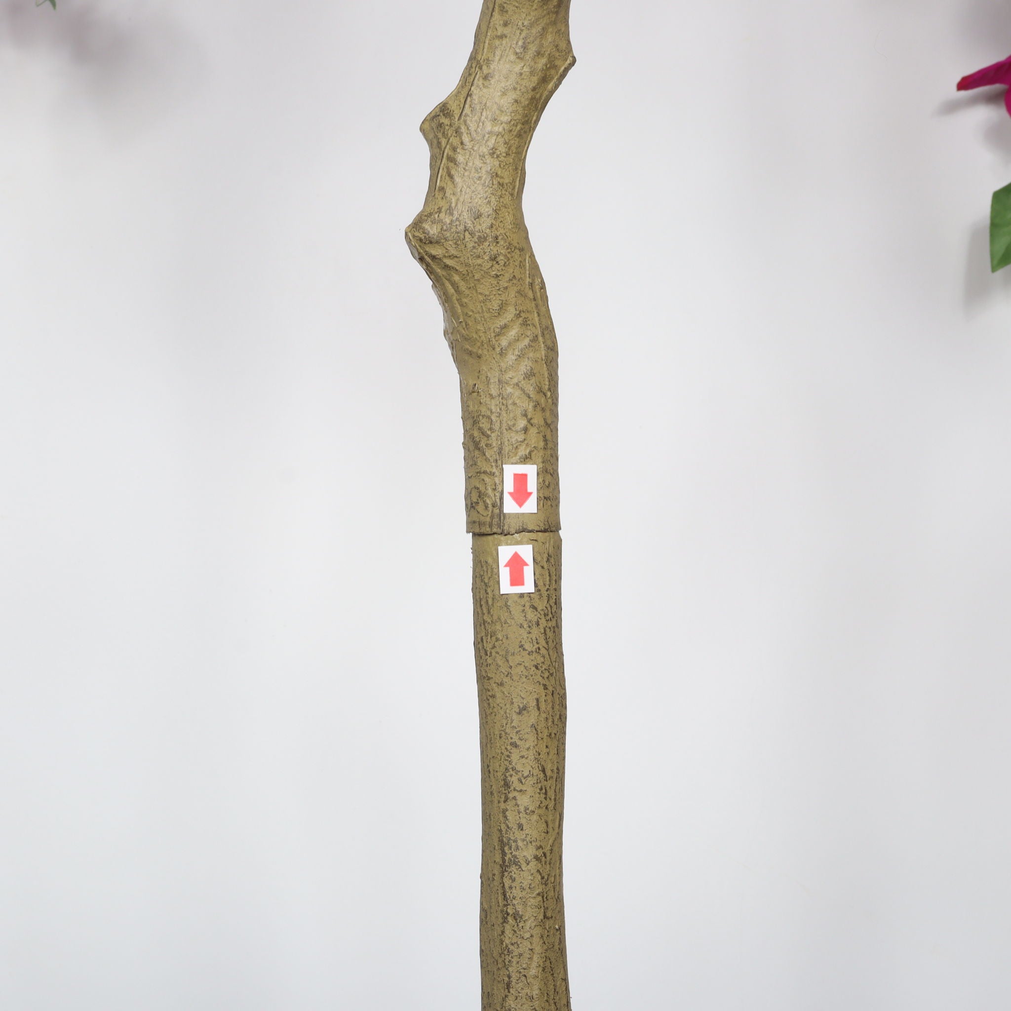 Artificial Bougainvillea Tree, Realistic Faux Potted Plant For Indoor Home Decor - Dark Pink / Green Leaves