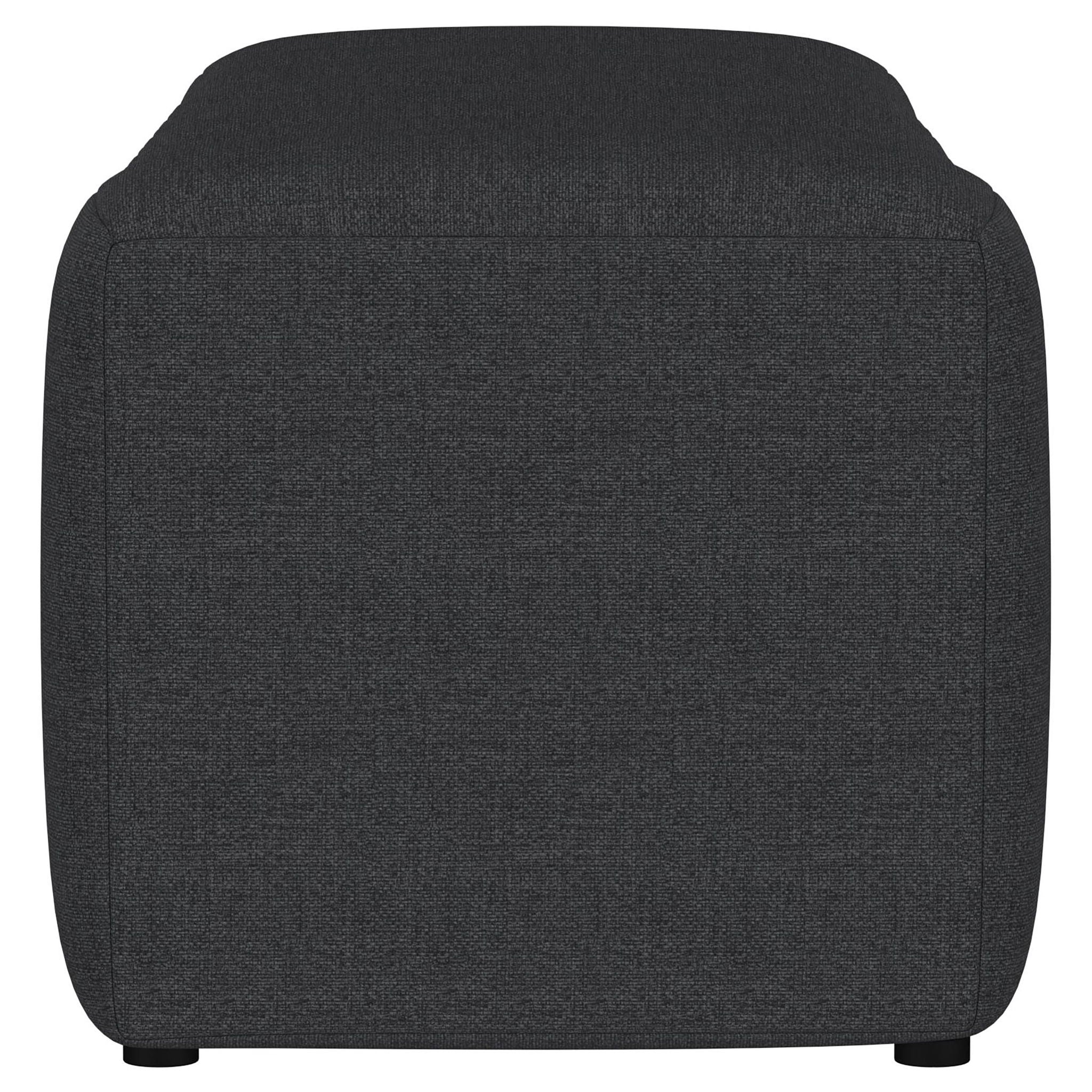 Modern Upholstered Tufted Accent Bench & Round Legs