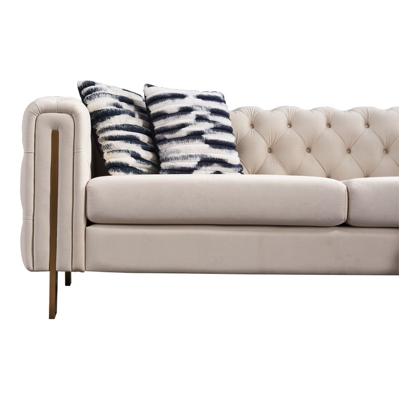 Chesterfield - Modern Tufted Living Room Sofa, 84.25''W Couch