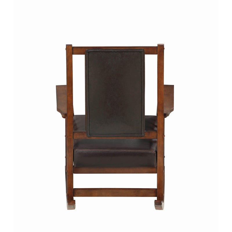 Coaster Furniture Leatherette Rocking Chair 600058 IMAGE 4