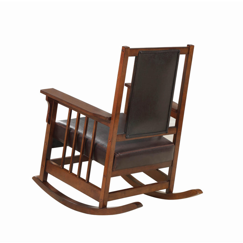 Coaster Furniture Leatherette Rocking Chair 600058 IMAGE 5