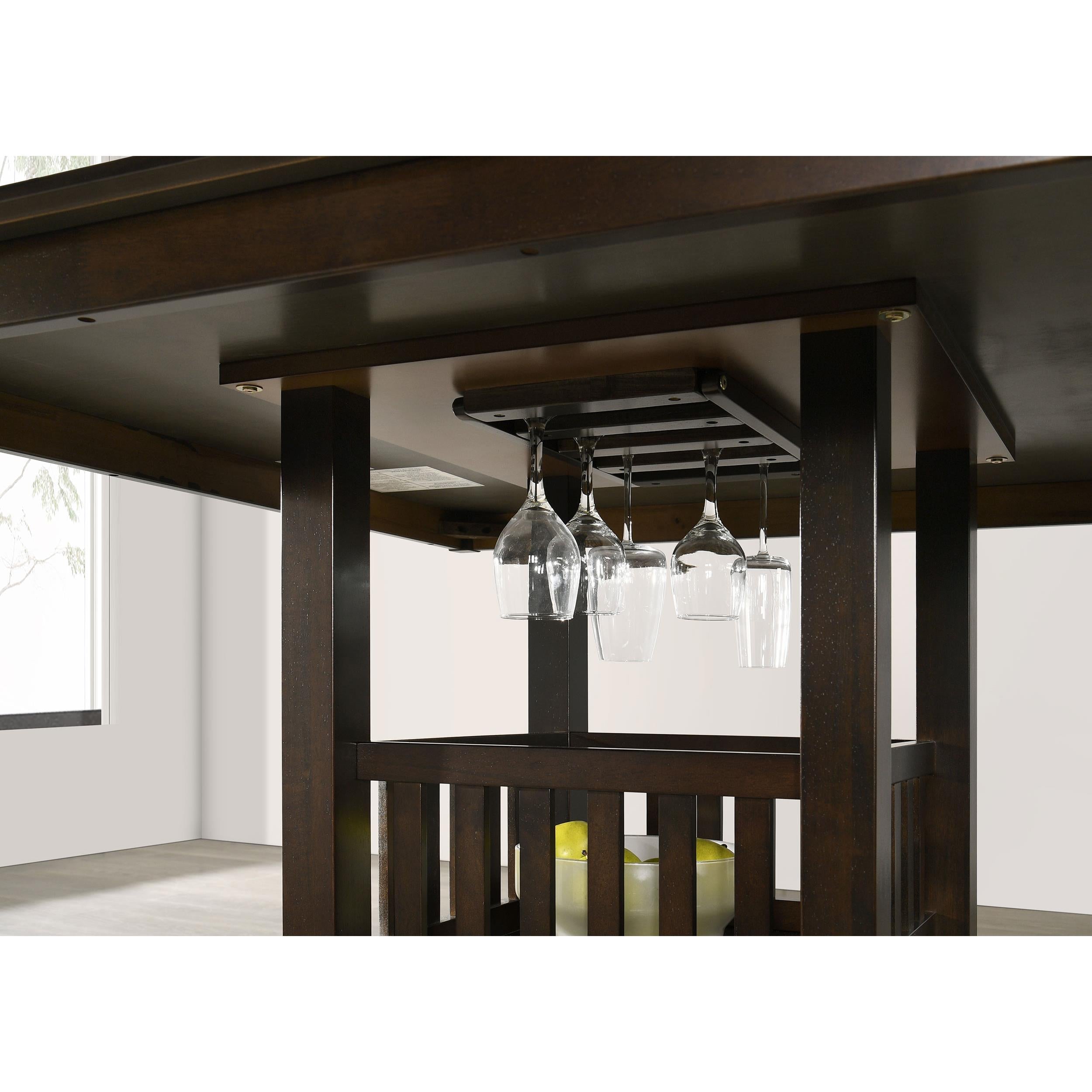 Diamond Modern Furniture COA Square Jaden Counter Height Dining Table with Pedestal Base 100958 IMAGE 10