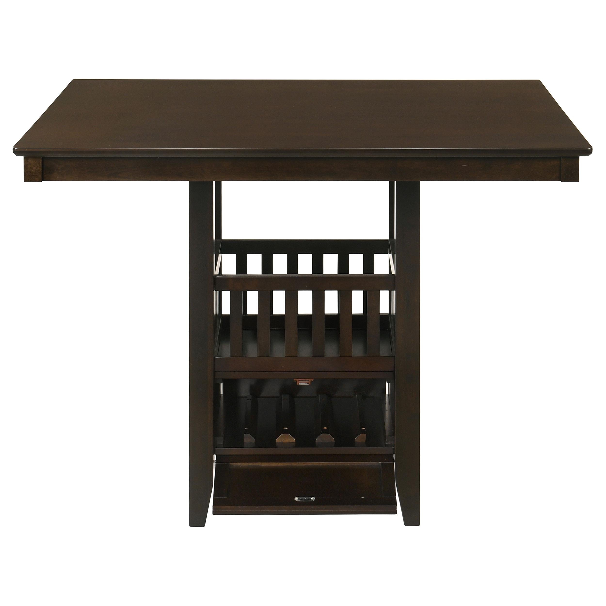 Coaster Furniture Square Jaden Counter Height Dining Table with Pedestal Base 100958 IMAGE 4