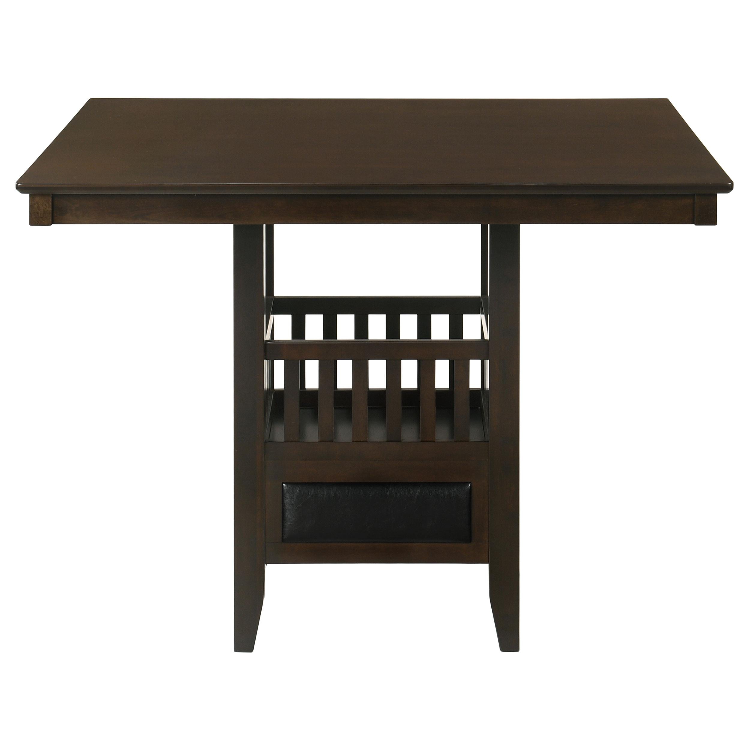 Diamond Modern Furniture COA Square Jaden Counter Height Dining Table with Pedestal Base 100958 IMAGE 5