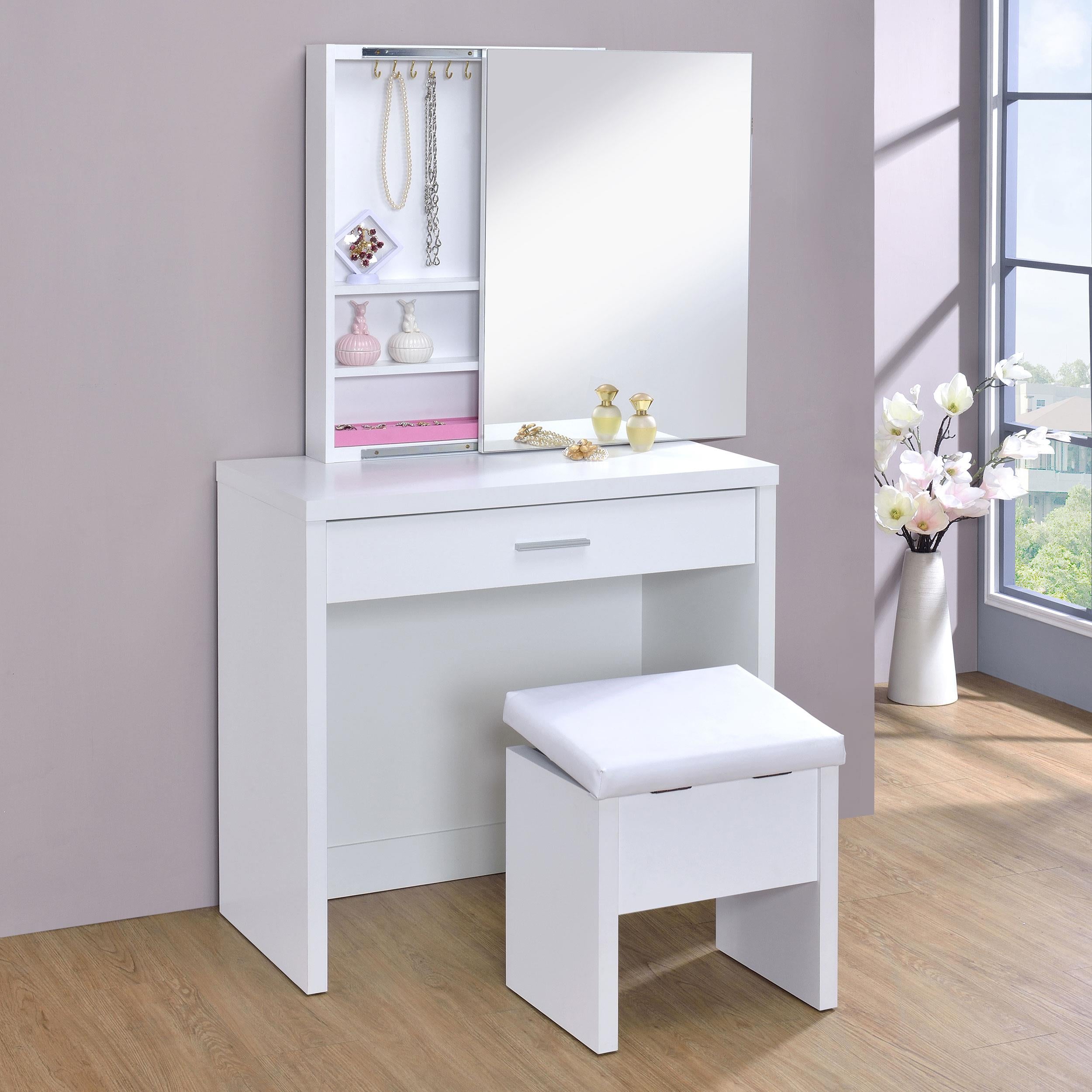 Diamond Modern Furniture COA 1-Drawer Vanity Set 300290 IMAGE 15