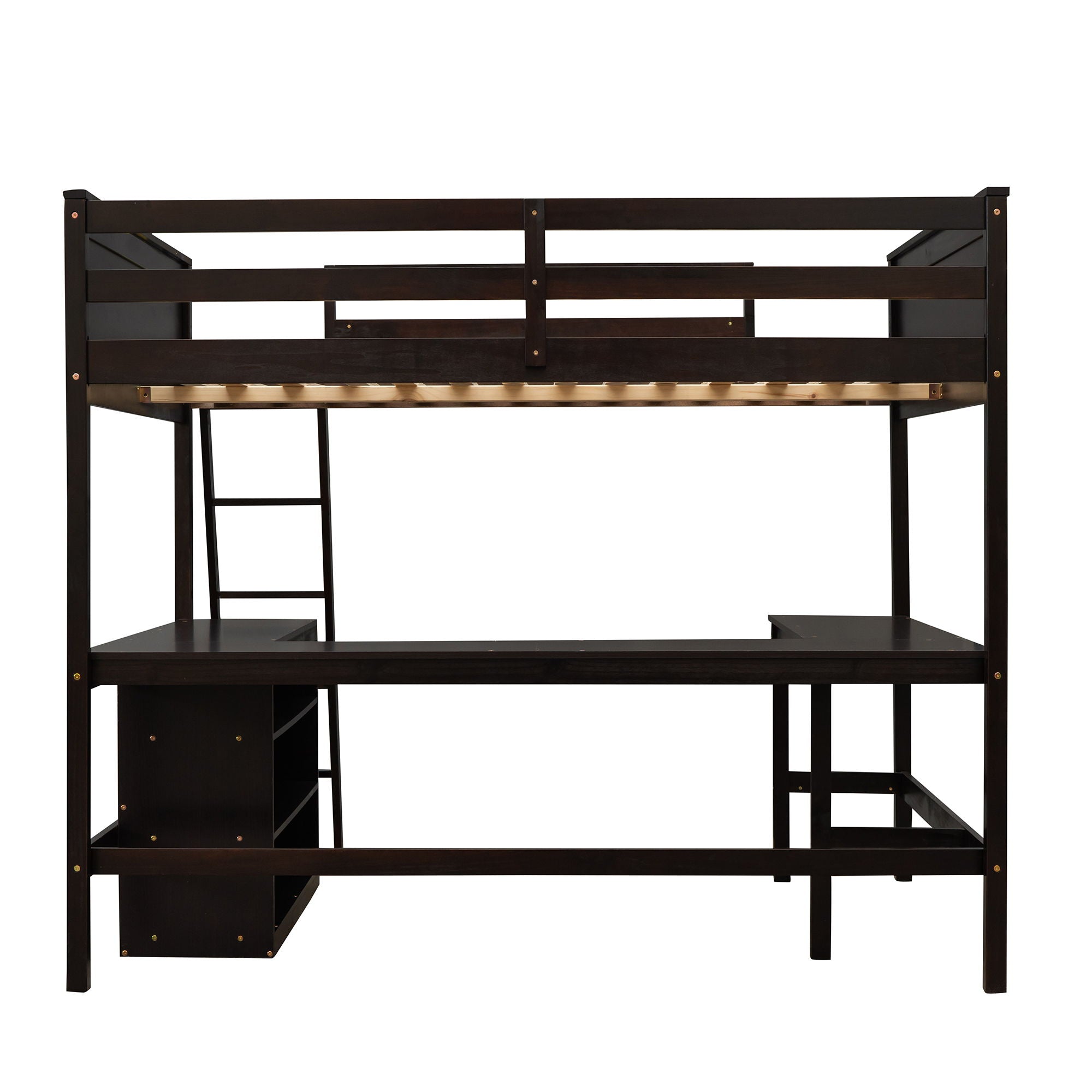 Loft Bed With Shelves With Desk