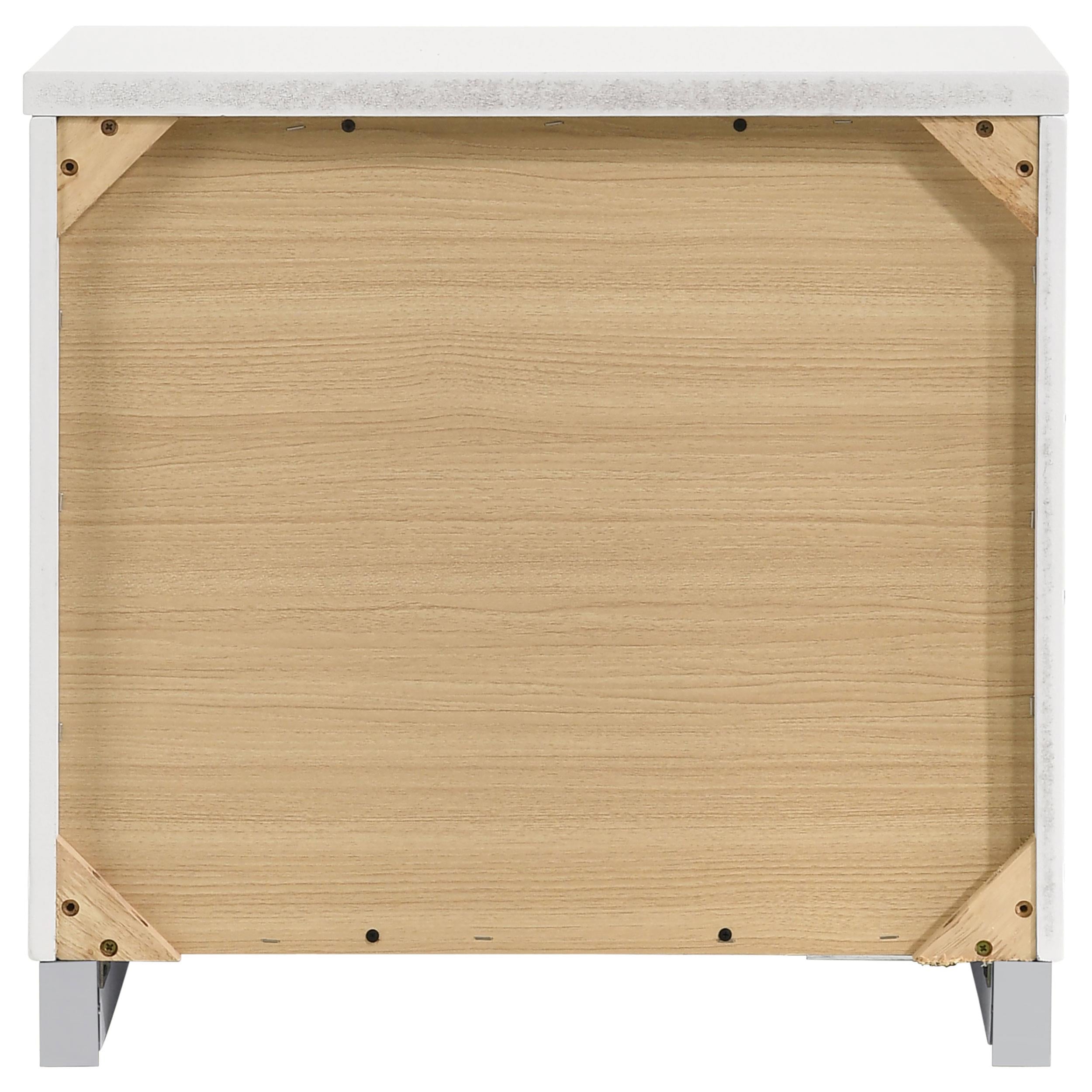 Diamond Modern Furniture COA Felicity 2-Drawer Nightstand 203502 IMAGE 6
