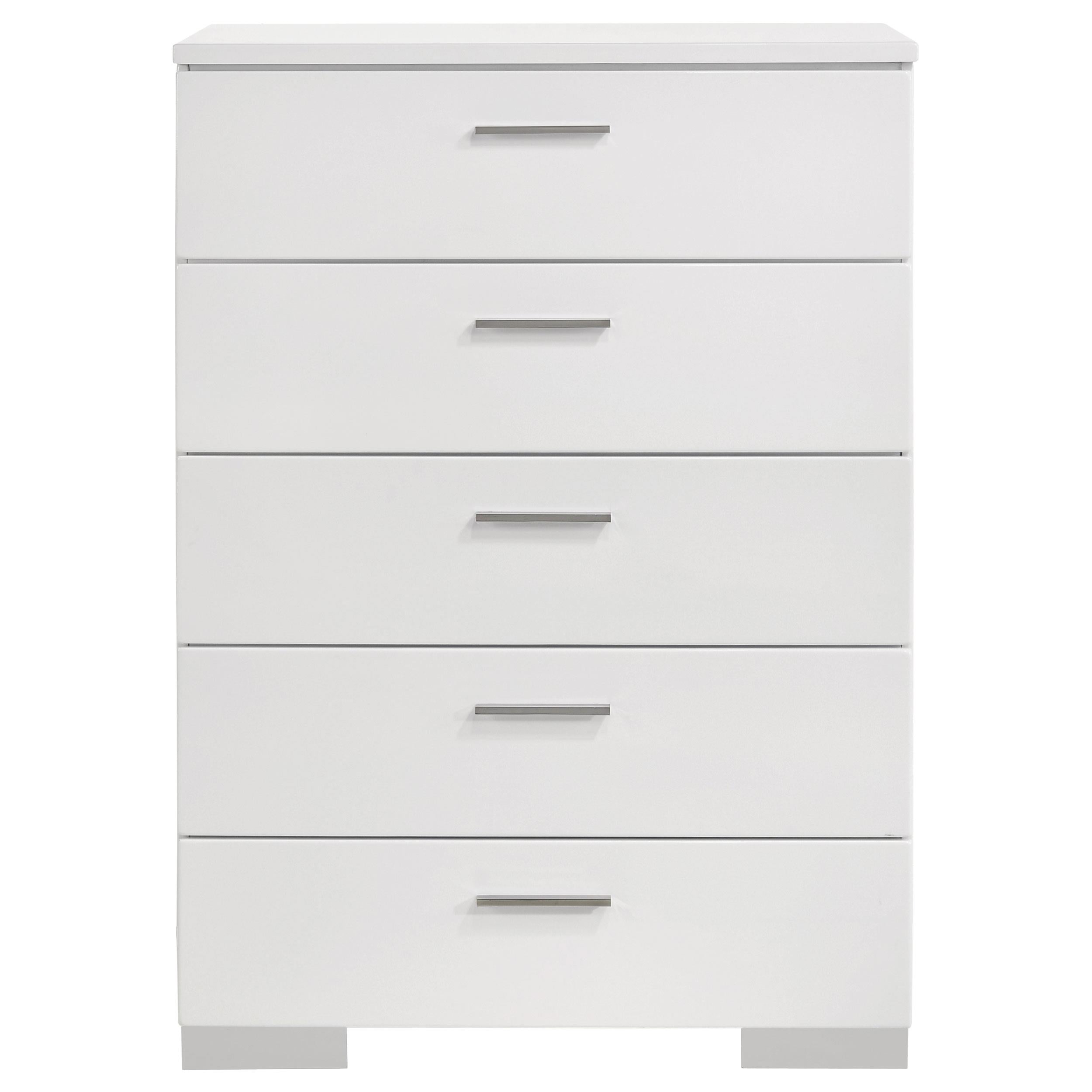 Coaster Furniture Felicity 5-Drawer Chest 203505 IMAGE 2