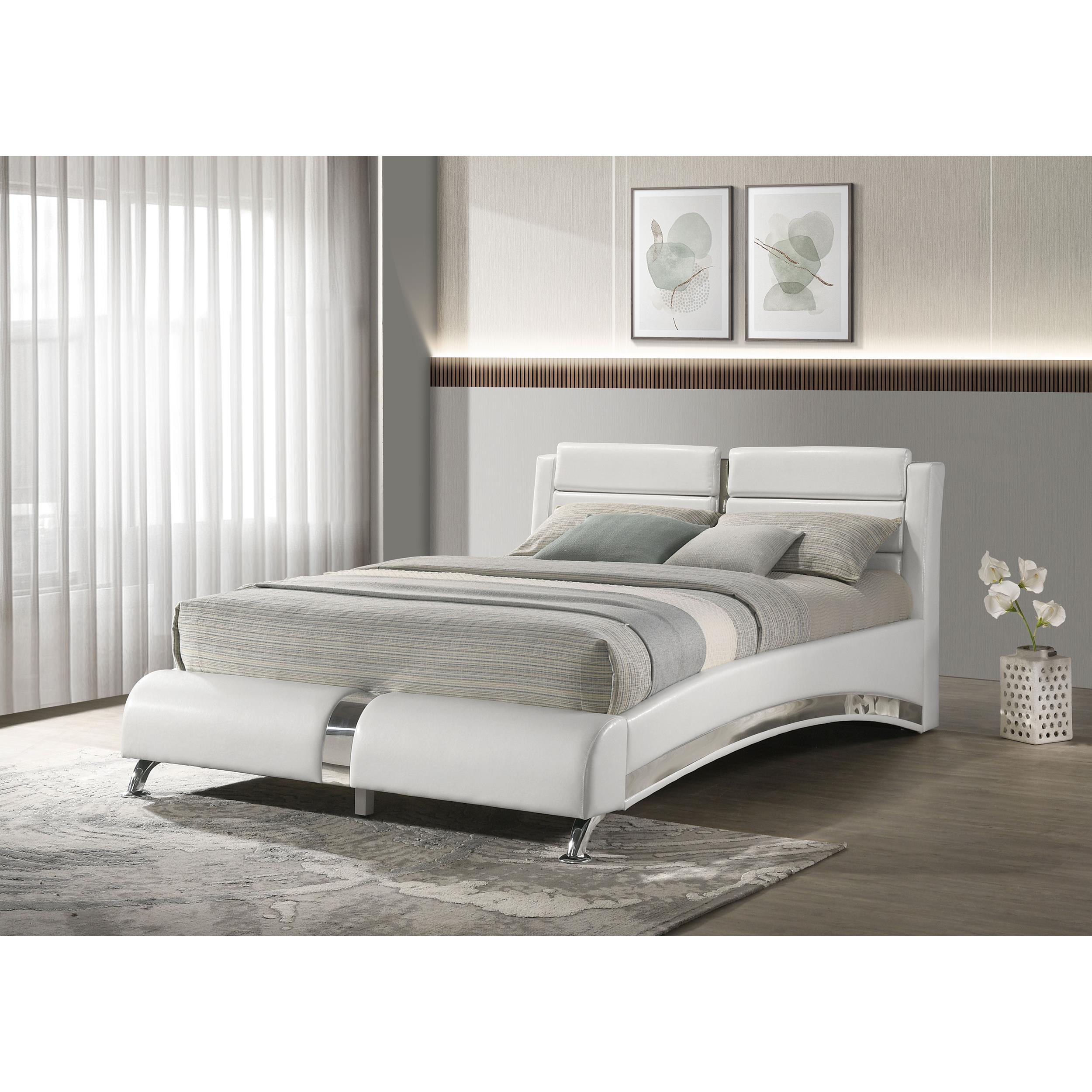 Diamond Modern Furniture COA Felicity Queen Upholstered Platform Bed 300345Q IMAGE 7