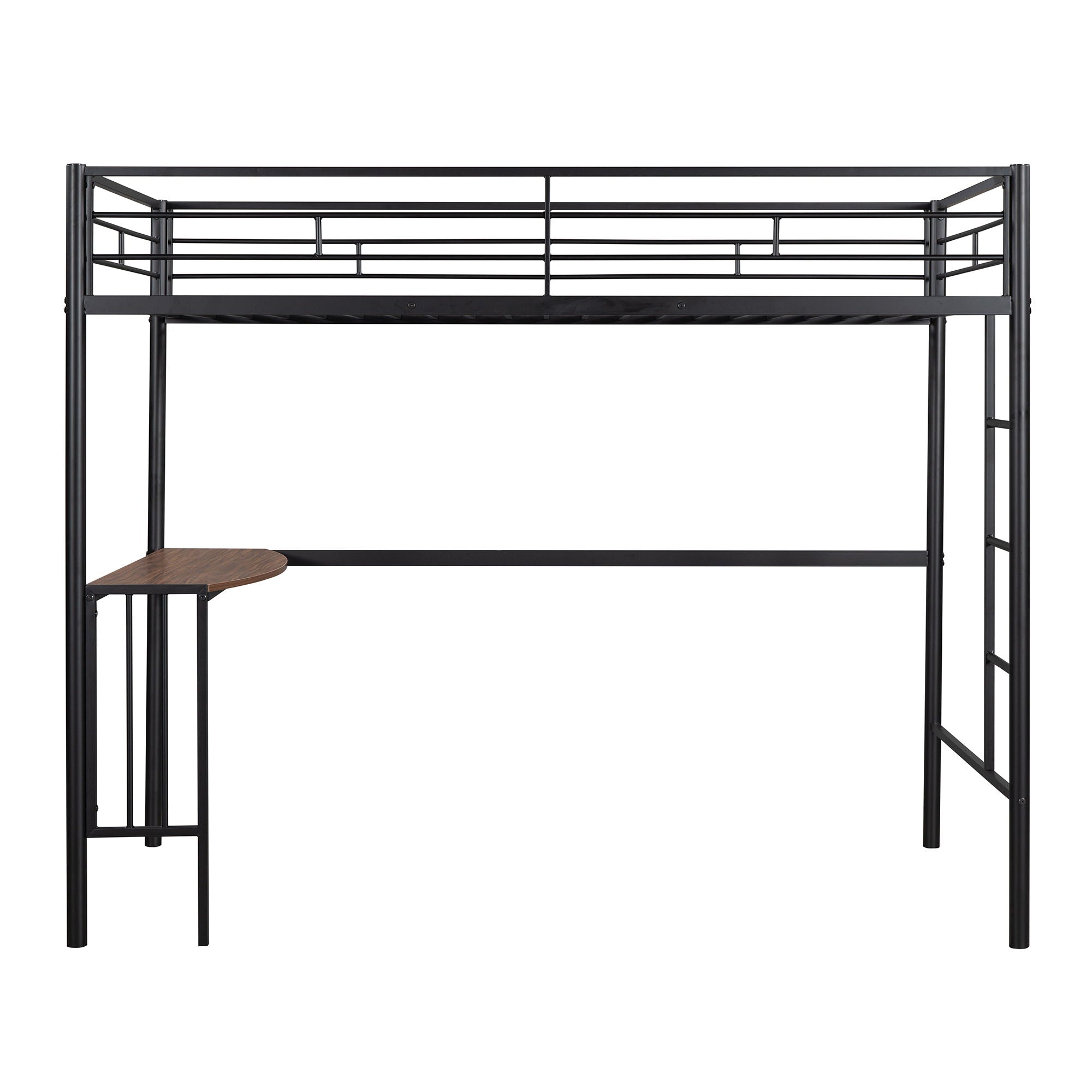Bunk Bed With Desk, Ladder And Quality Slats For Bedroom