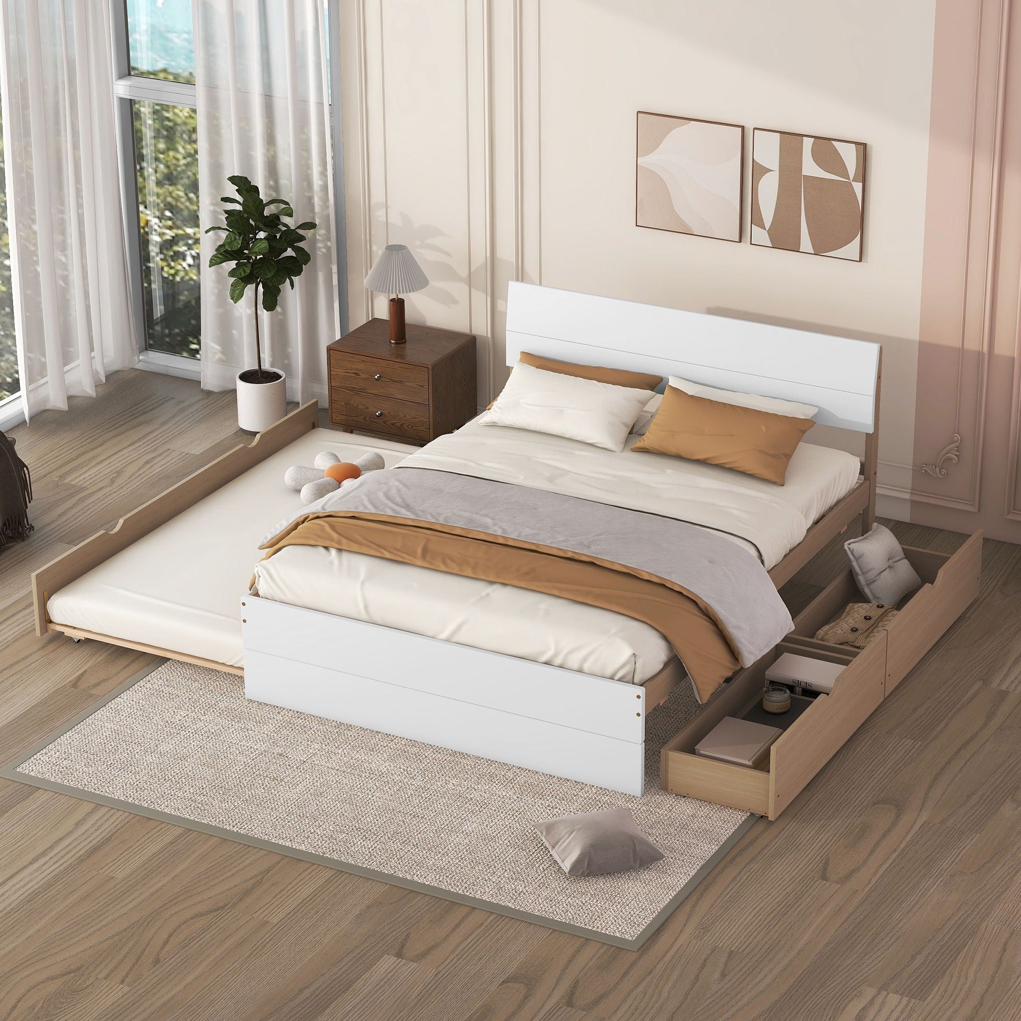 Modern Bed Frame With Headboard And Footboard
