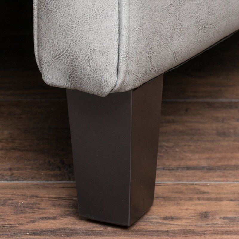 Wide Manual Club Recliner - Dark Gray