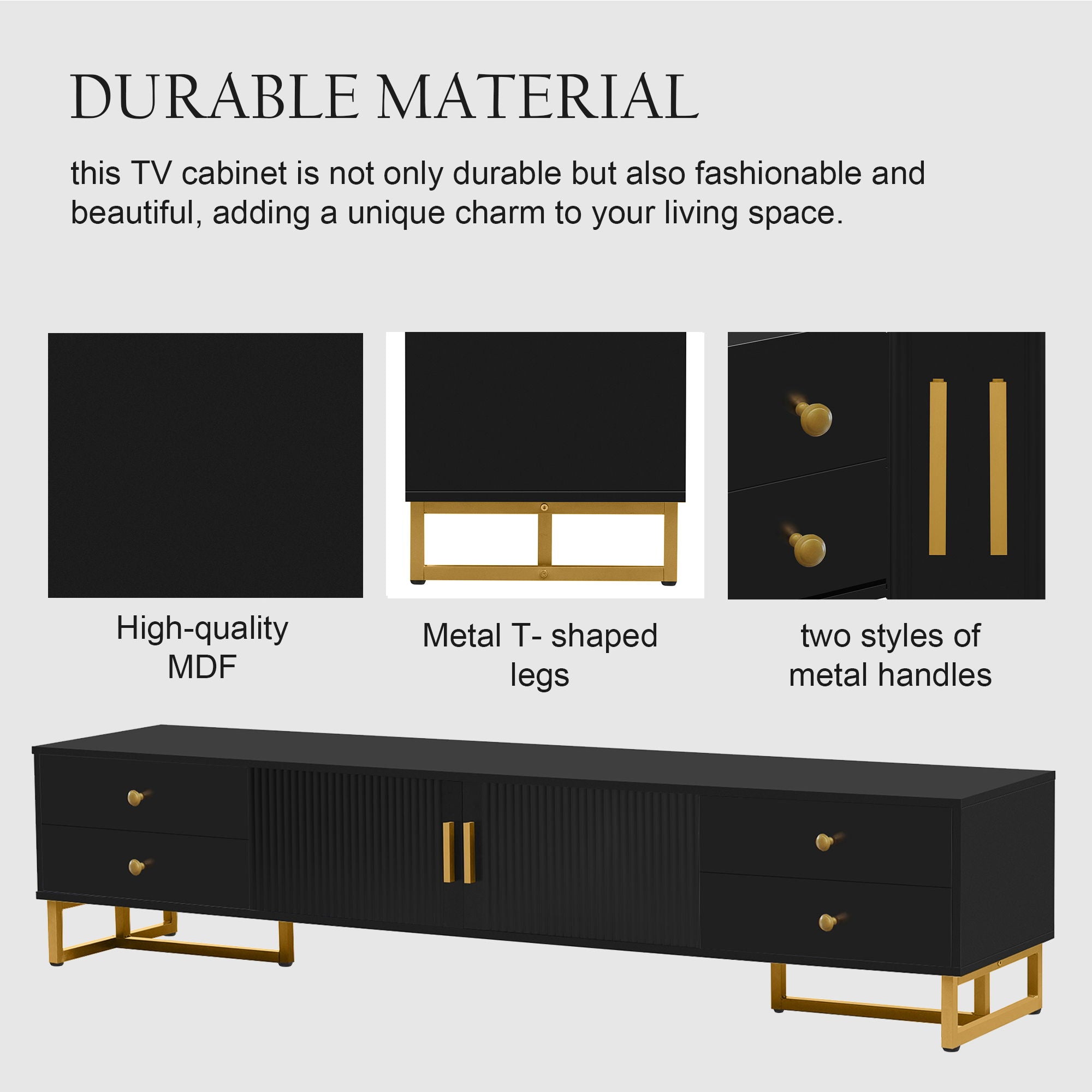 Modern TV Stand With Storage For Living Room