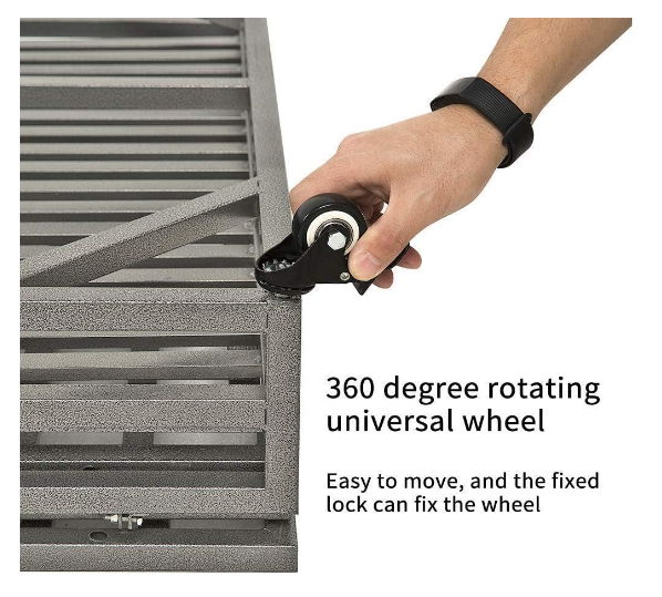 Heavy Duty Dog Crate Lockable Wheels