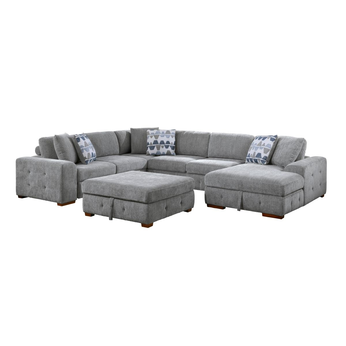 Raife - Sectional With Ottoman