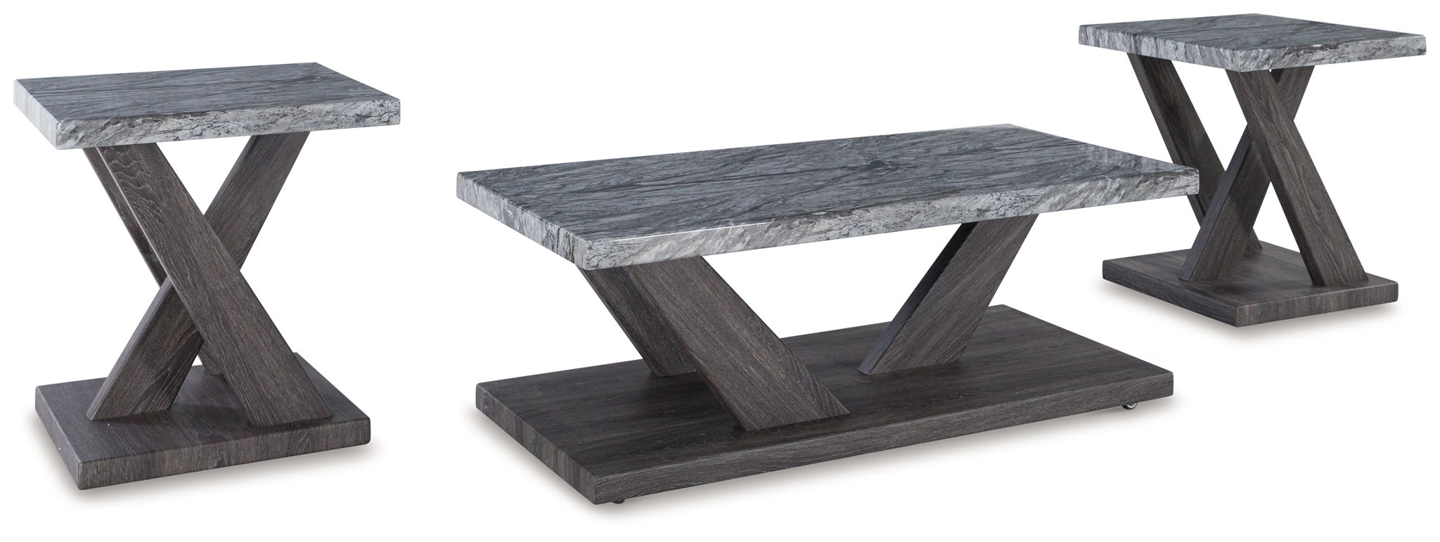 Bensonale - Occasional Table Set (Set of 3) - Brown / Gray
