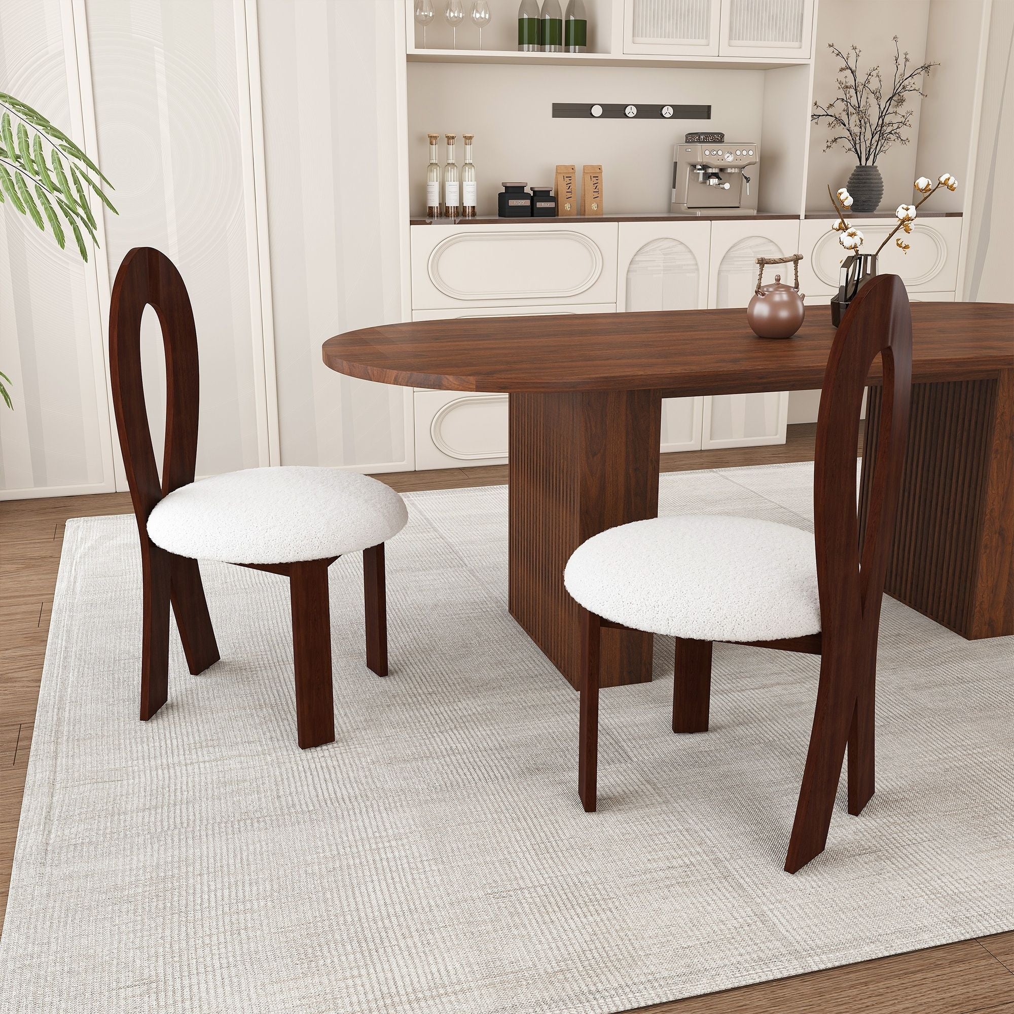 Modern Oval Dining Table With Chairs
