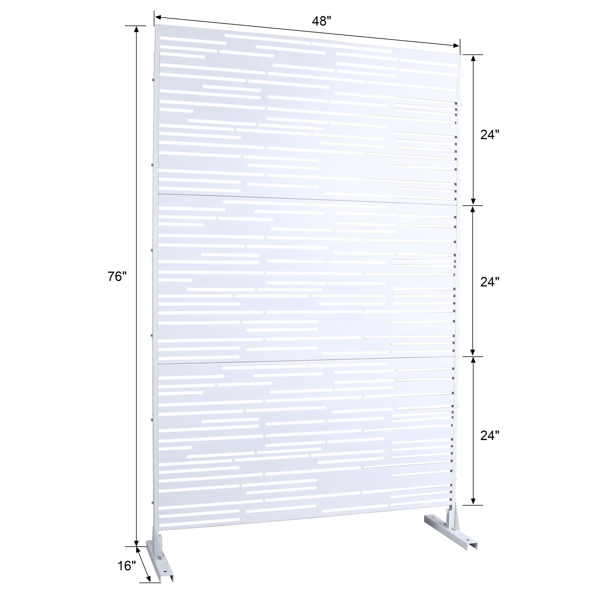 Outdoor & Indoor Freestanding Metal Privacy Screen