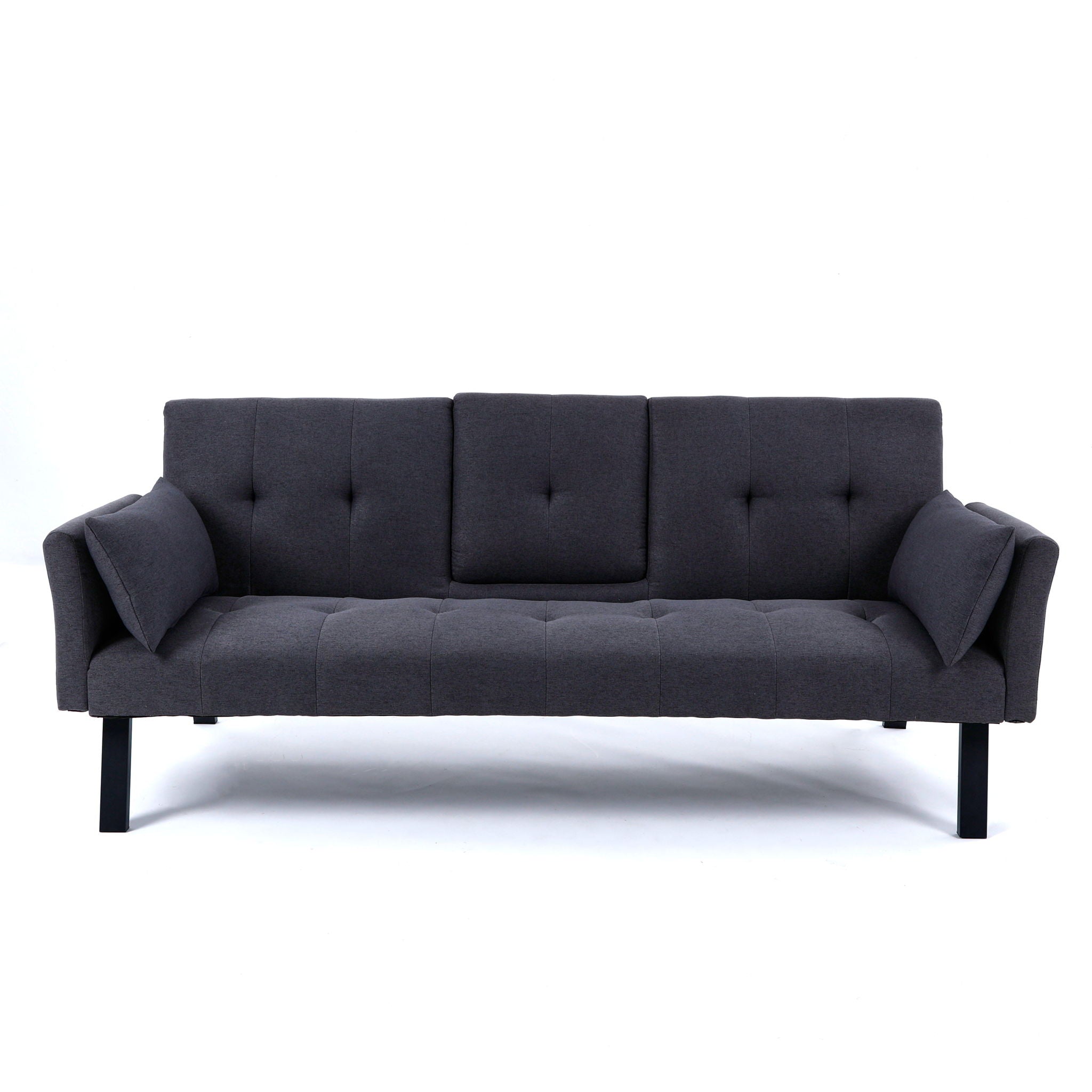 Sofa Bed With Foldable Design And Cup Holder