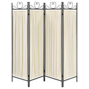 Dove 4-Panel Room Divider Folding Shoji Screen Beige
