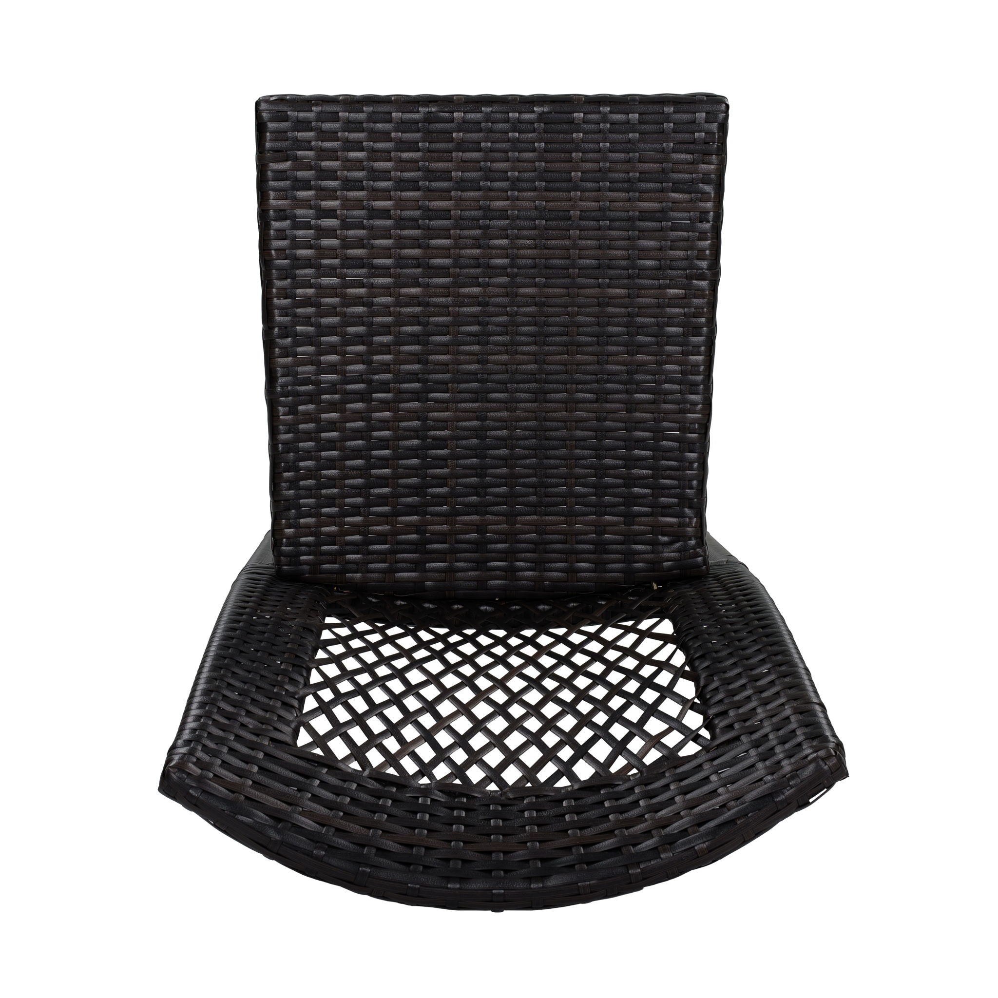 7 Piece Outdoor Patio Dining Set With Table & 6 Chairs - Brown / Brown Multi