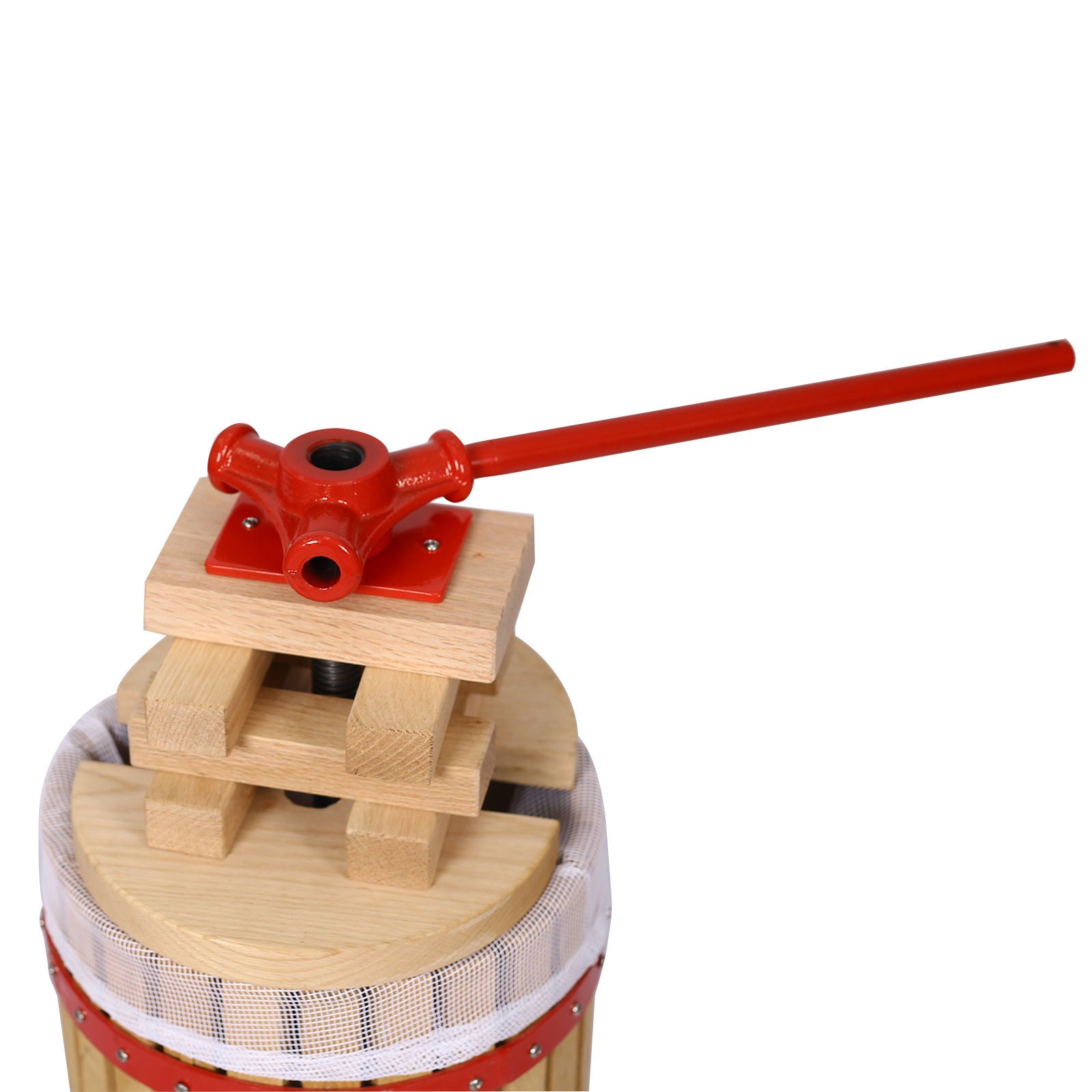 Manual Juice Maker Fruit Wine Press And Crusher With Filter Bag For Apple, Grape, And Berries - Green