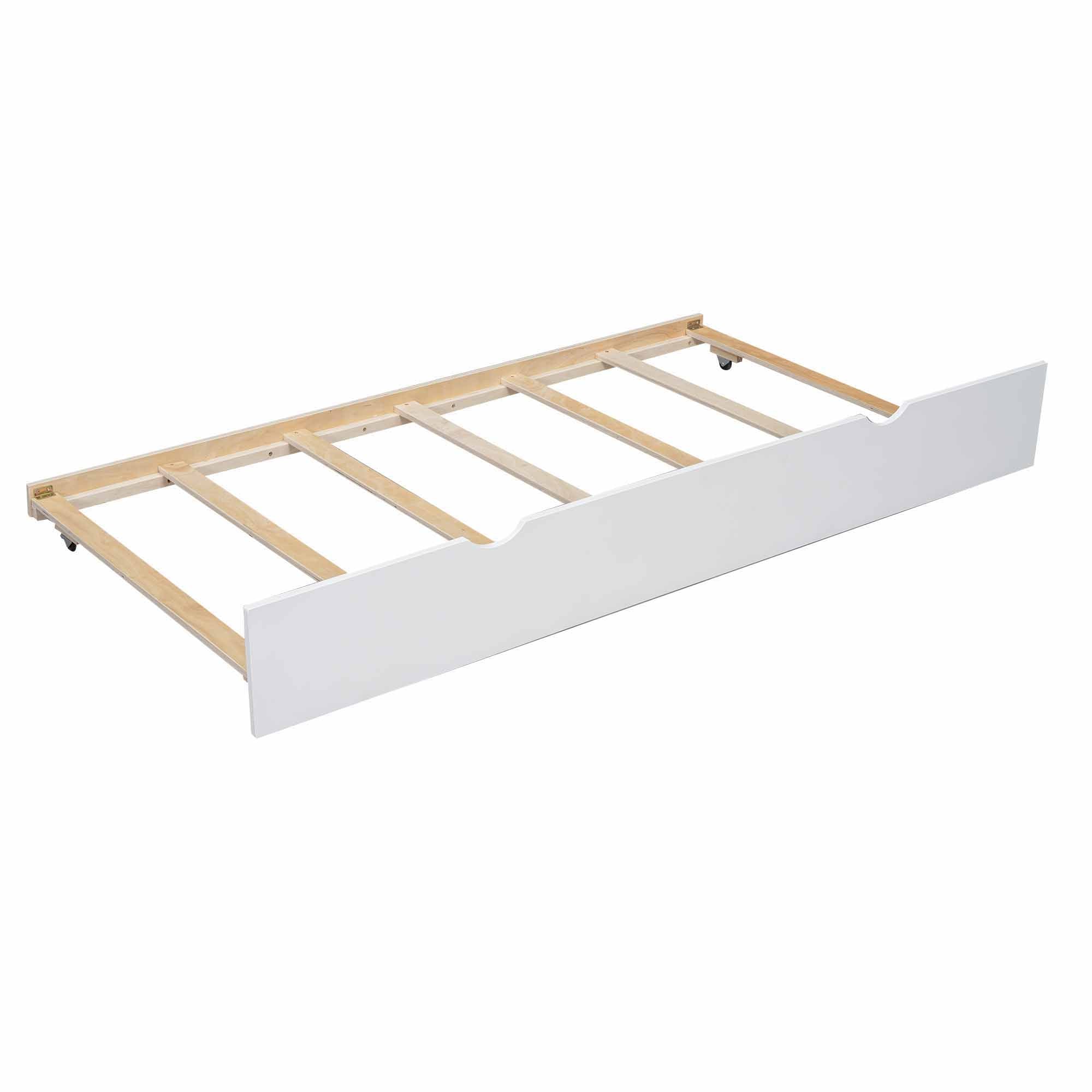 Bunk Bed With Ladder And Safety Guardrail