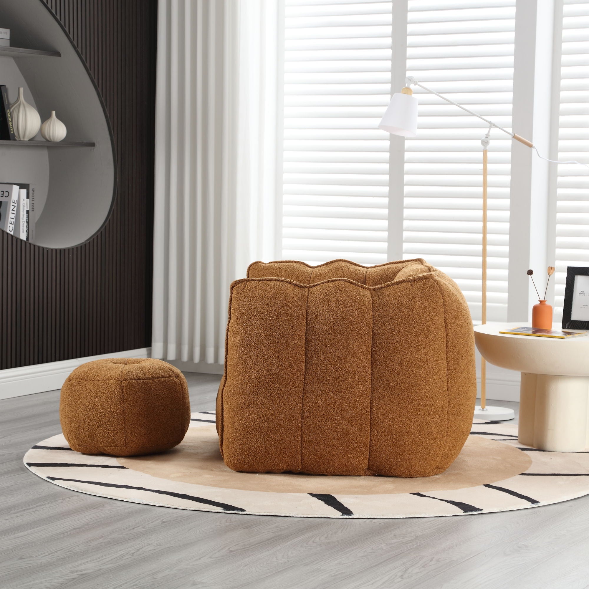 Soft Bean Bag Chair With High Resilient Foam