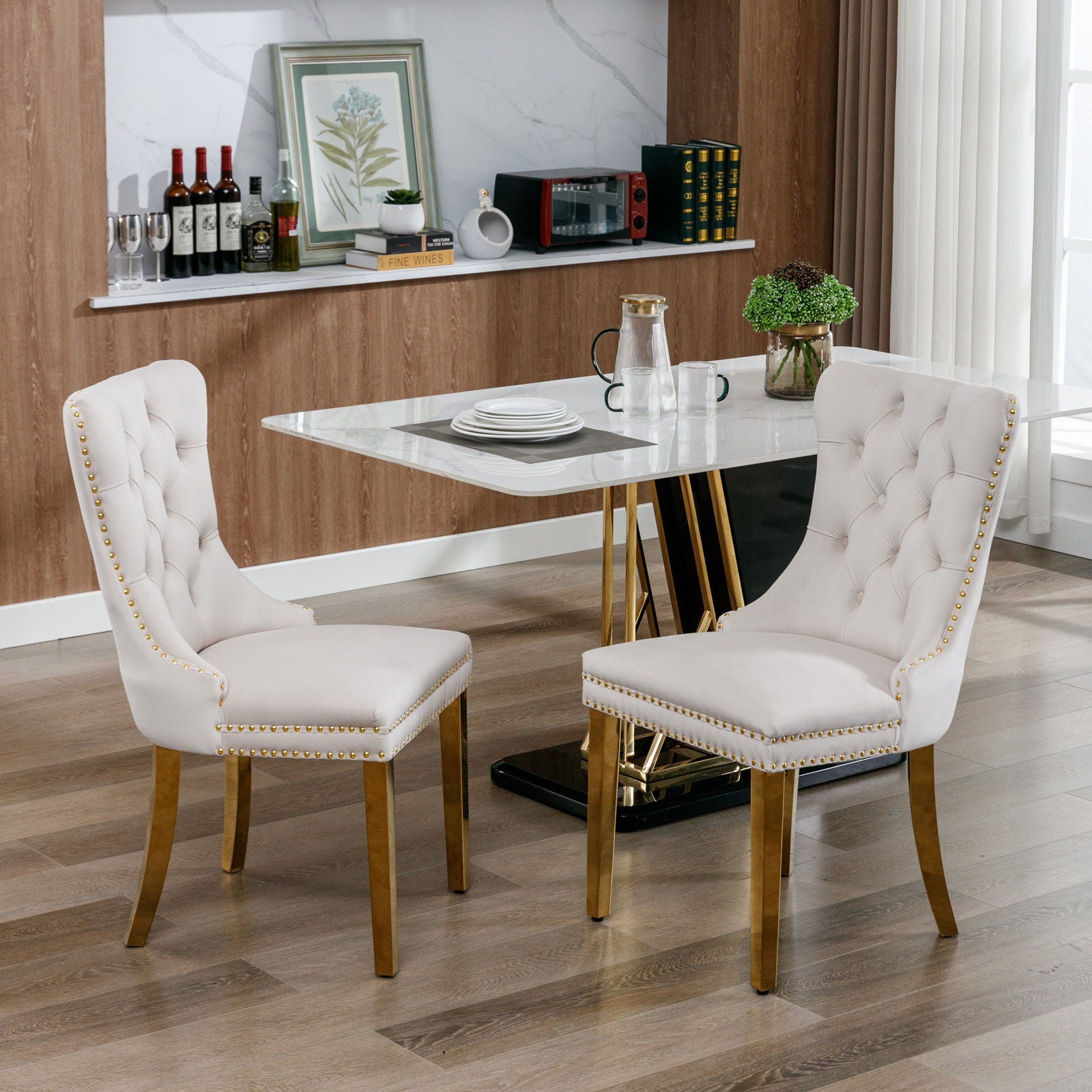 Nikki - Modern, High-End Tufted Dining Chair (Set of 2)