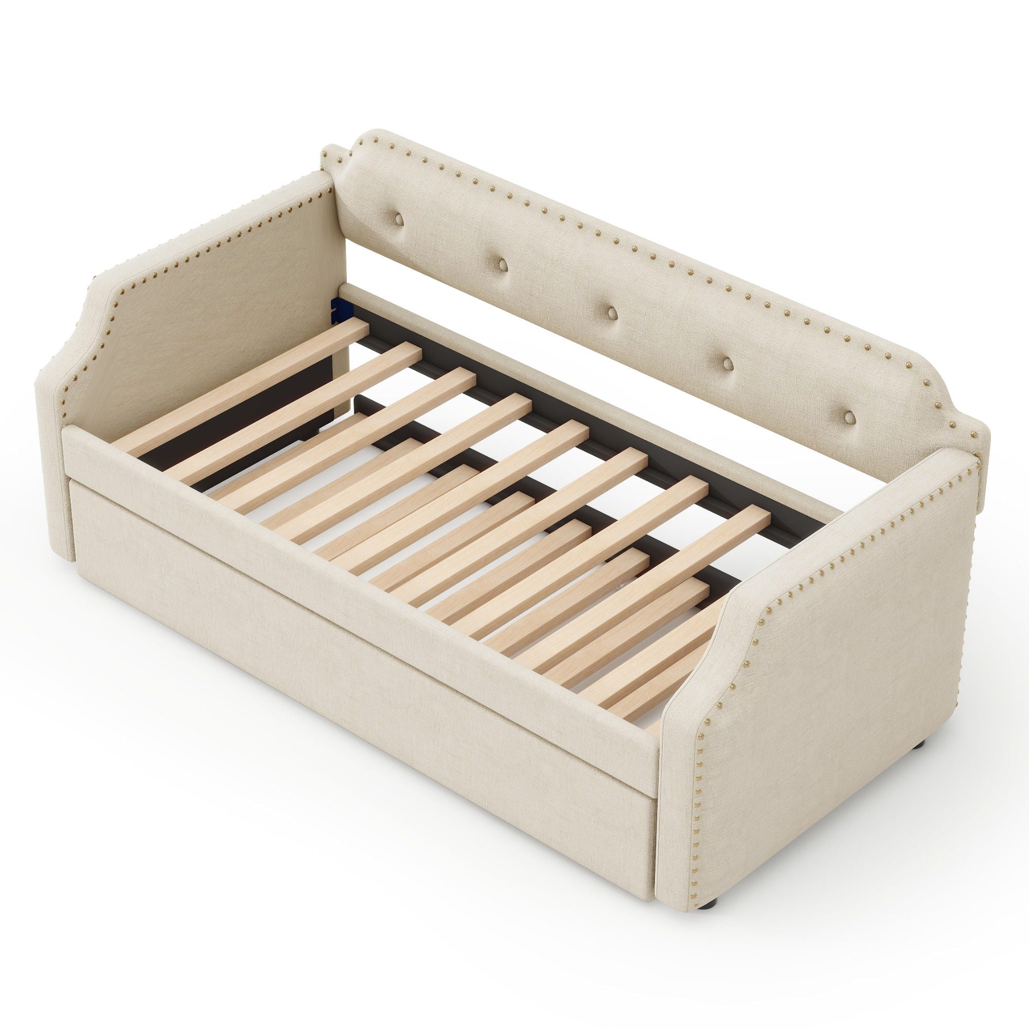 Upholstered Daybed With Trundle