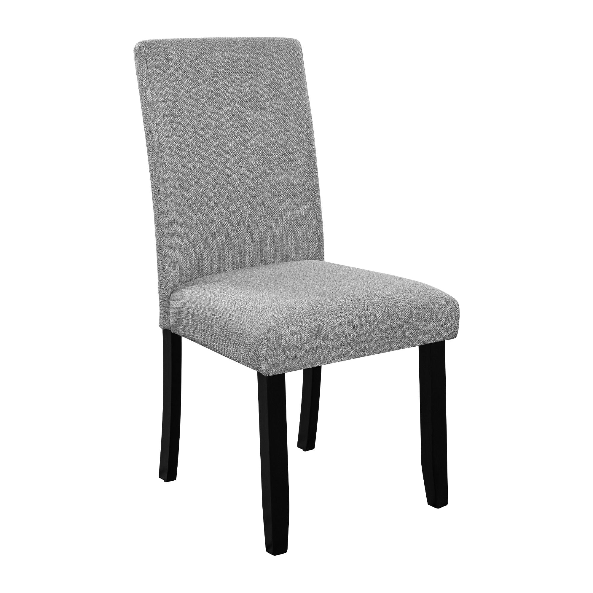 5 Piece Round Dining Table Set, Modern Table And 4 Upholstered Chairs For Dining Room