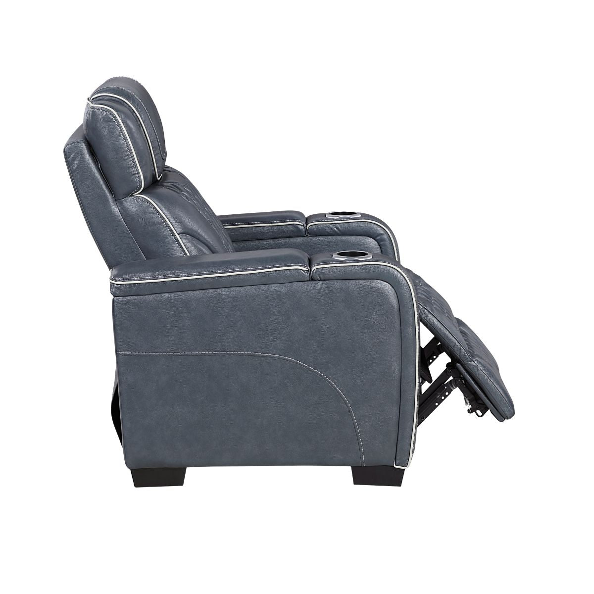 Apex - Power Reclining Chair With Power Headrest, Storage Arms With Cup Holders, Air Massage And Heat, LED Lighting And Charging Ports
