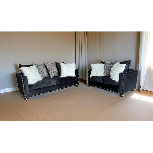 S315 Black Sofa & Loveseat