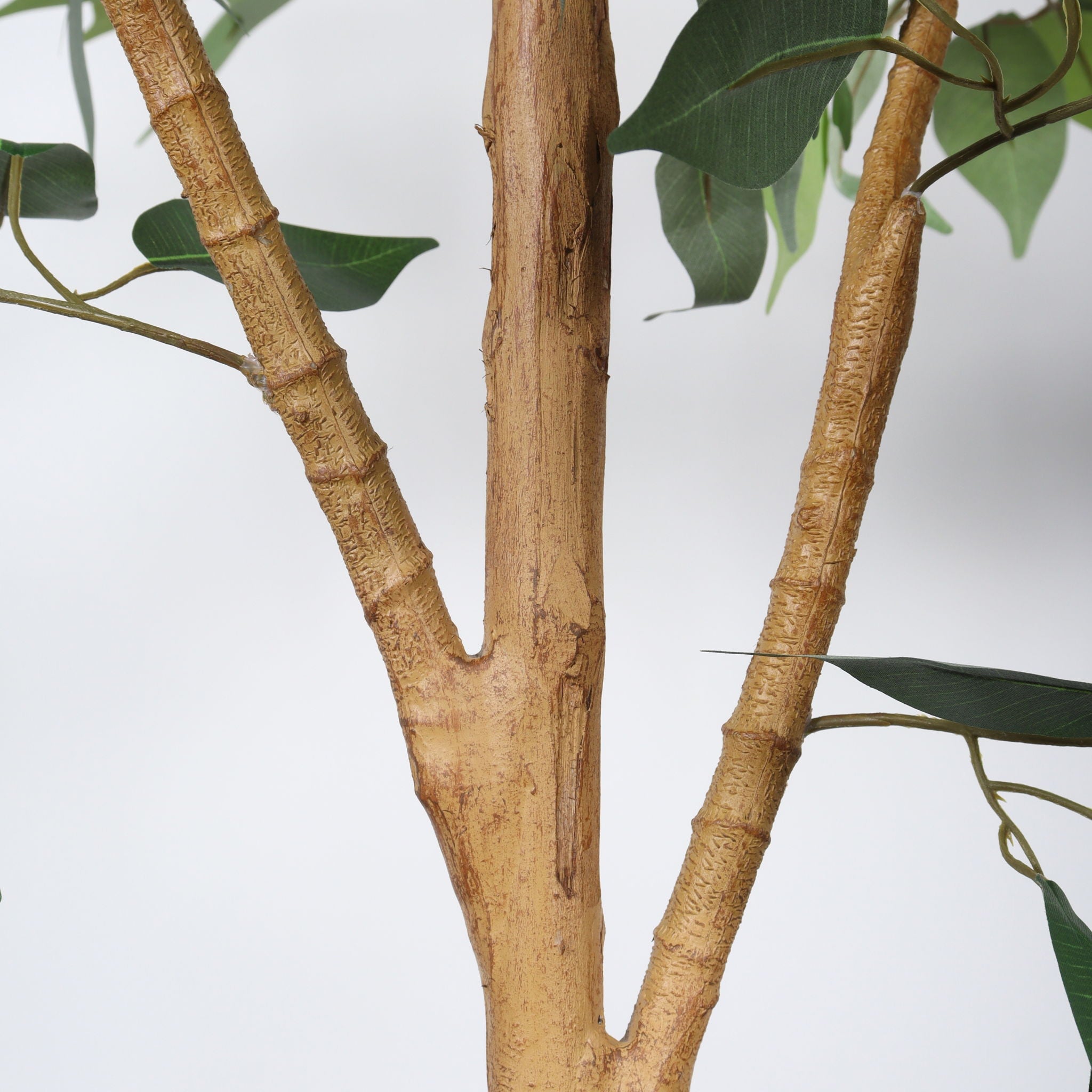 6Ft Artificial Ficus Tree With Natural Trunk In Pot For Indoor Home Office Decor - Green Leaves