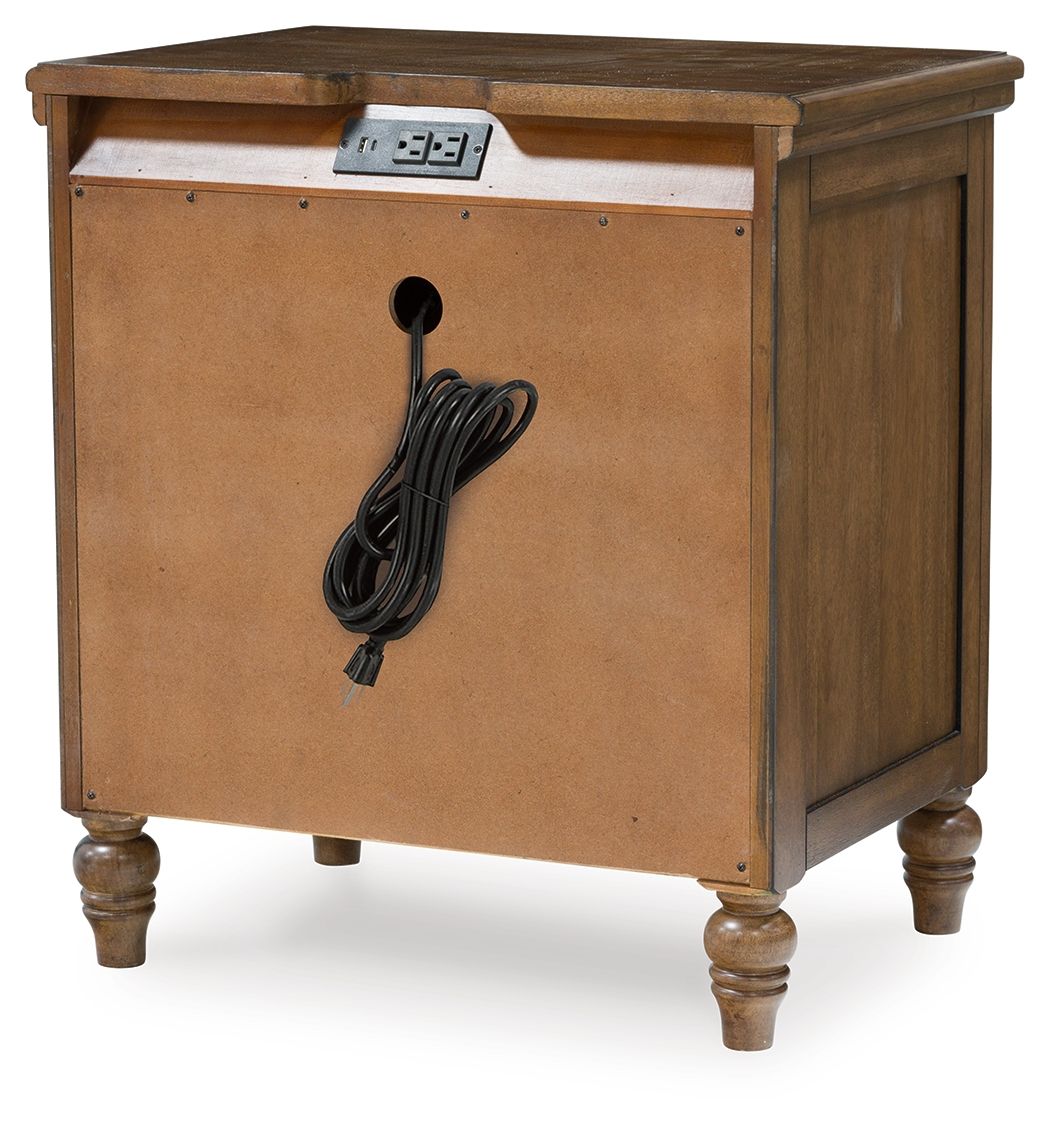 Sturlayne - Three Drawer Night Stand - Brown