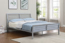 Cooper Metal  Open Frame Bed Silver