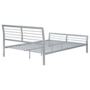 Cooper Metal  Open Frame Bed Silver