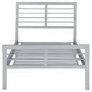 Cooper Metal  Open Frame Bed Silver