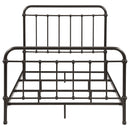 Livingston Metal California King Open Frame Bed Dark Bronze