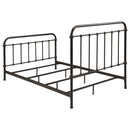 Livingston Metal California King Open Frame Bed Dark Bronze