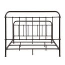 Livingston Metal California King Open Frame Bed Dark Bronze
