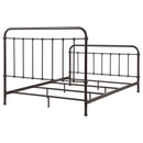 Livingston Metal California King Open Frame Bed Dark Bronze